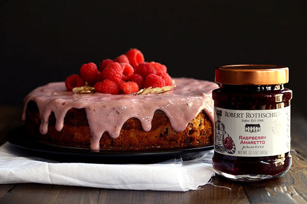 Raspberry Almond Cheesecake Cake